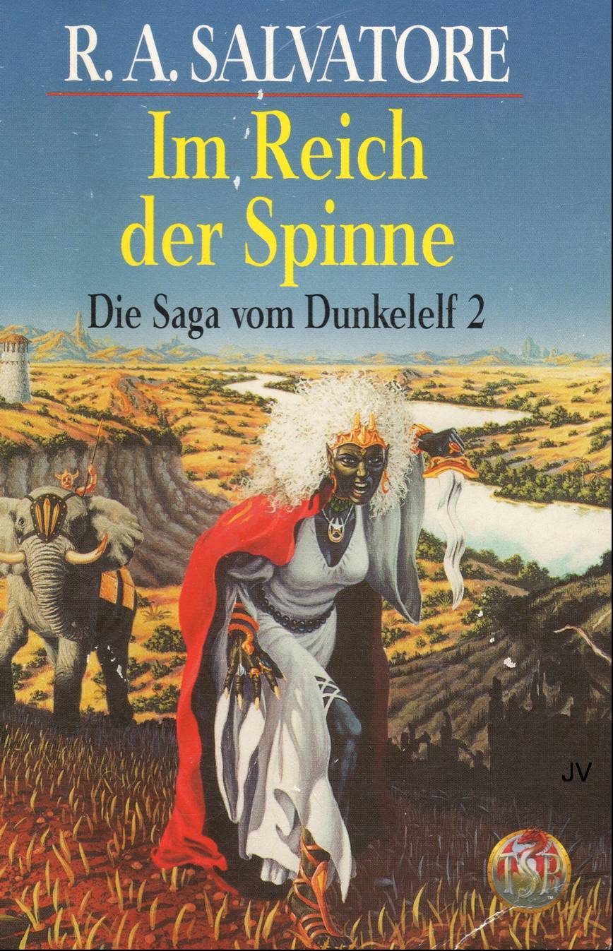 Cover zum Buch im reich der Spinne von R.A.Salvatore, zweites Buch der Dunkelelfsaga